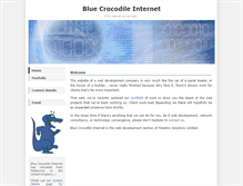 Tablet Screenshot of bluecrocodile.co.nz